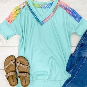 Womens v neck summer top